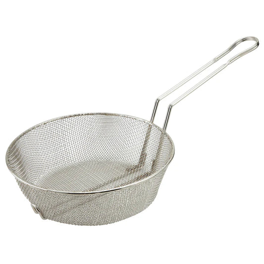 WINCO Nickel Plated Steel Culinary Basket