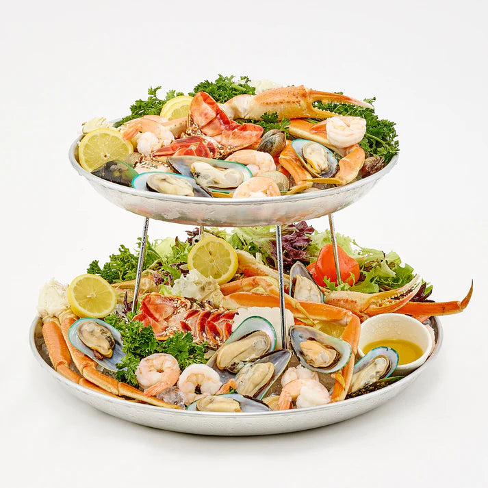 WINCO Aluminum Seafood Trays, 1-1/2” High