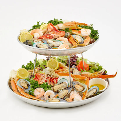 WINCO Aluminum Seafood Trays, 1-1/2” High