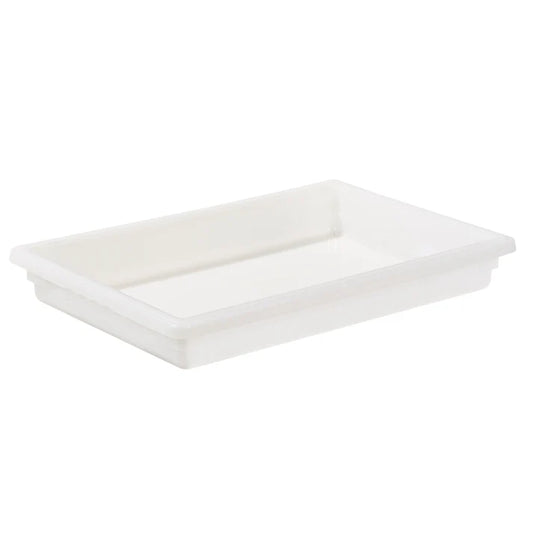 WINCO Food Storage Box, White Polypropylene - Full