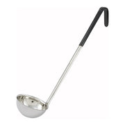 Louche monobloc en acier inoxydable Winco, manches à code couleur