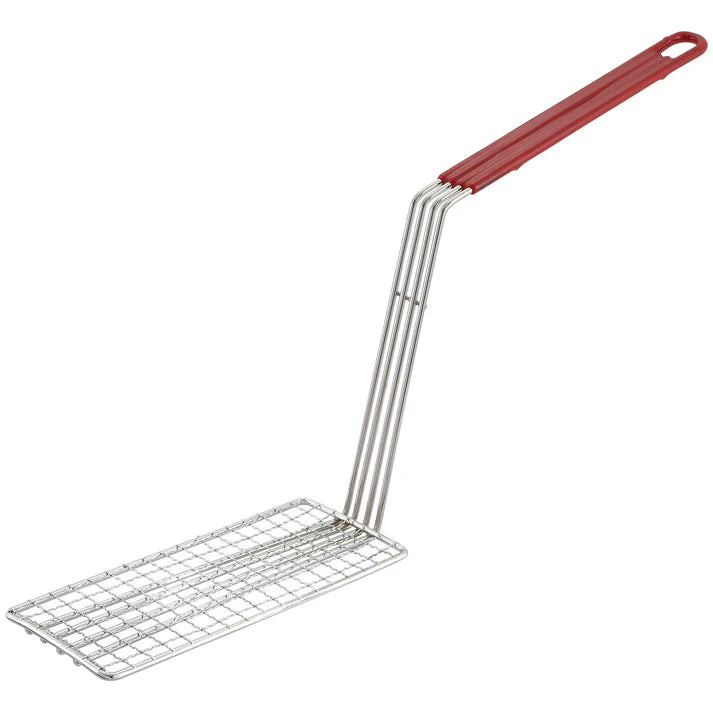 Presse à panier à friture Winco avec poignée de 28 cm - Fb-10 et Fb-20