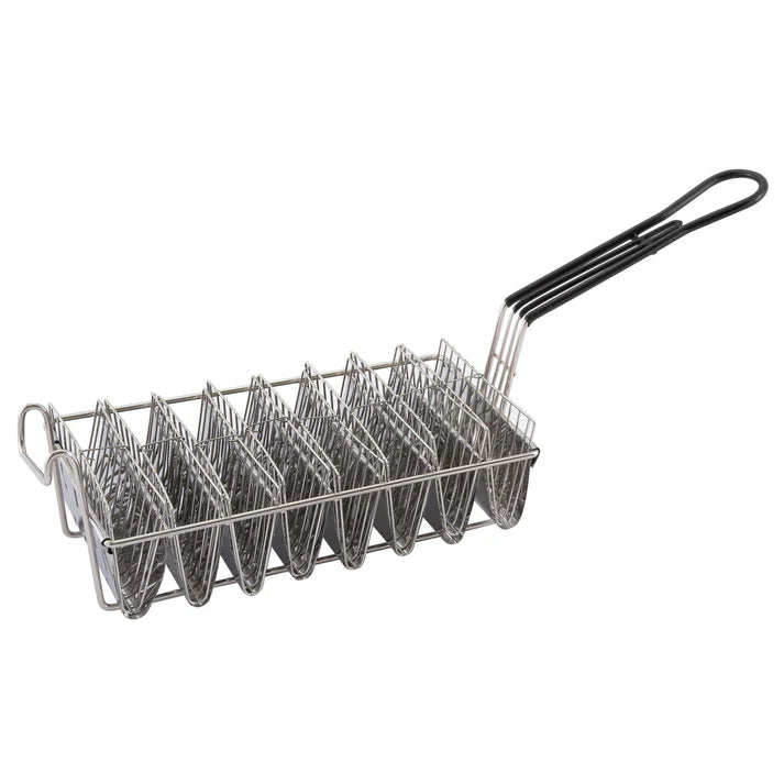 Winco Fry Basket - Taco Shells - 6" Wide 8-Slots