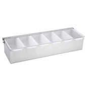 Support à condiments Winco avec base en acier inoxydable
