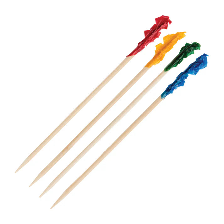 Cure-dents Winco, froufrous en cellophane, 1 000/sac, 3-15/16"L