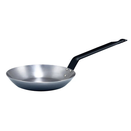 WINCO French Style Fry Pan, Polished Carbon Steel (Spain)