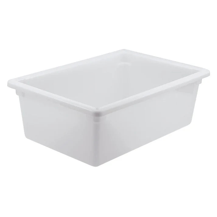 WINCO Food Storage Box, White Polypropylene - Full