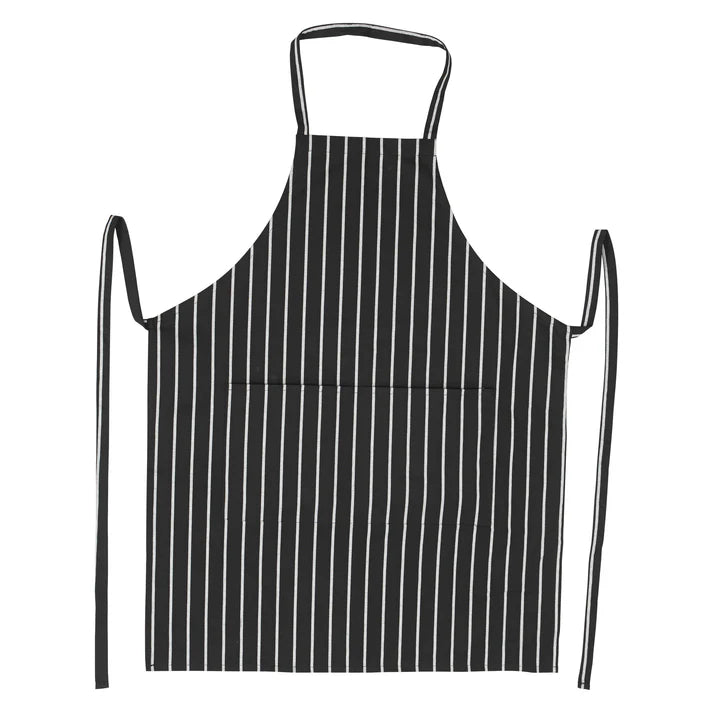 Tablier à bavette Winco, 34”X 27”, rayures craie