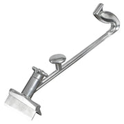 Winco 16" Aluminum Grill Scraper With Splash Guard And Dual Handles