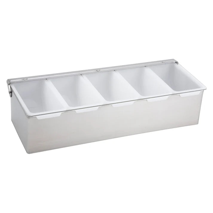 Winco Condiment Holder With Stainless Steel Base