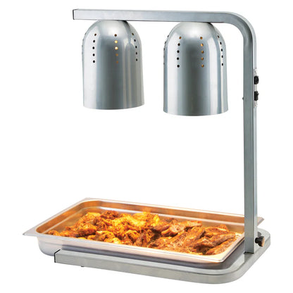 WINCO 3-Position Electric Heat Lamp, Gray