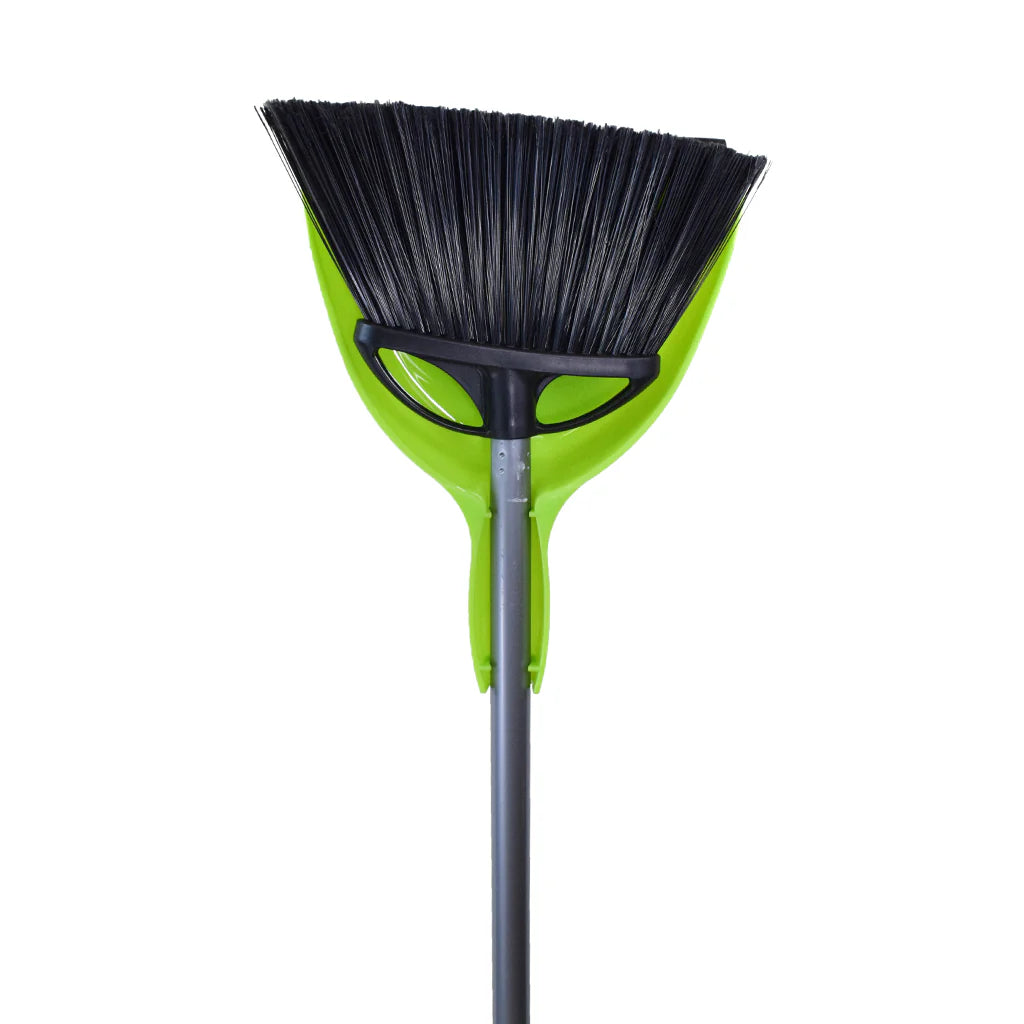 GLOBE 10 Inch Angle Broom With 9 Inch E-Z Clean Dustpan Combo