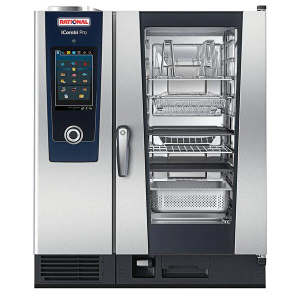Four mixte Rational Icombi Pro 10 plateaux demi-taille au gaz naturel - 208/240 V, monophasé