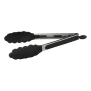 Pince de cuisine Winco en silicone avec clip de verrouillage, acier inoxydable