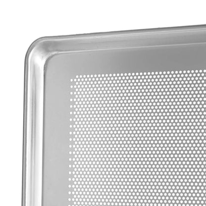 WINCO Aluminum Sheet Pan, Close Bead, Perforated