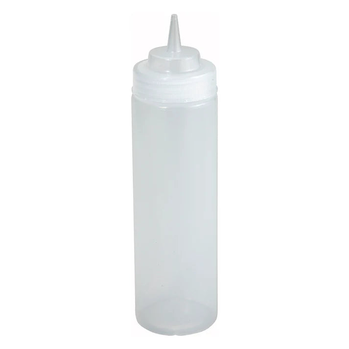WINCO Squeeze Bottles, Wide Mouth, 6 In a pack