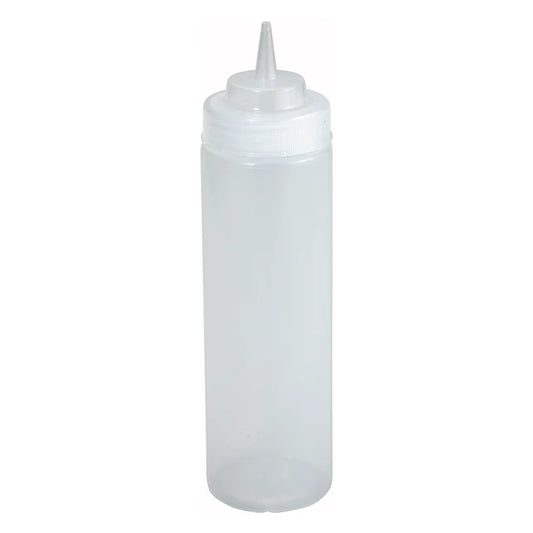 WINCO Squeeze Bottles, Wide Mouth, 6 In a pack