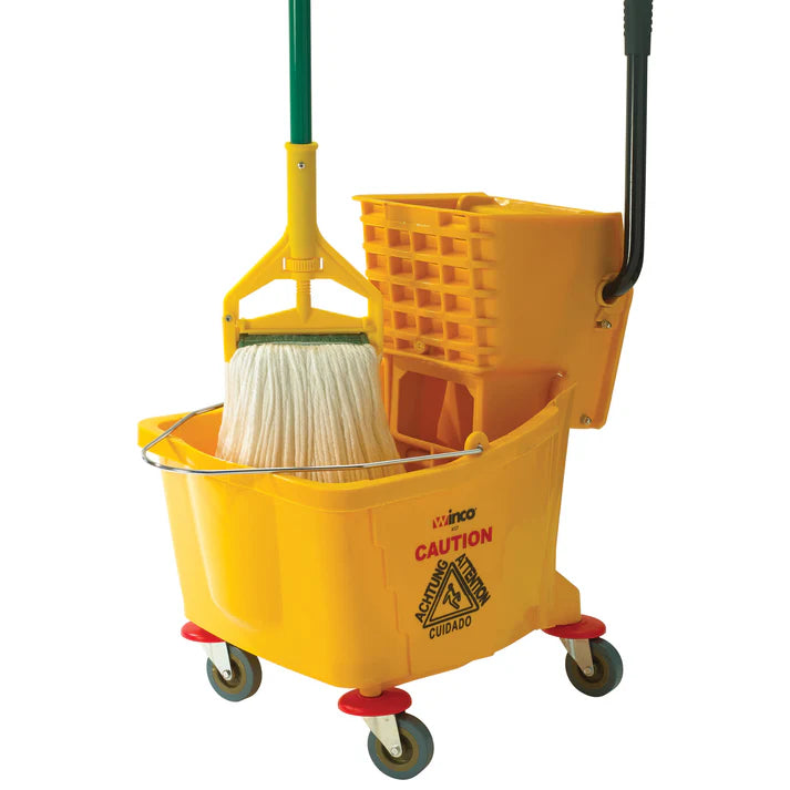 Manche de balai Winco 145 cm, à dégagement latéral, en plastique