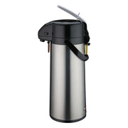 Pichet isotherme Winco avec revêtement en verre, corps en acier inoxydable