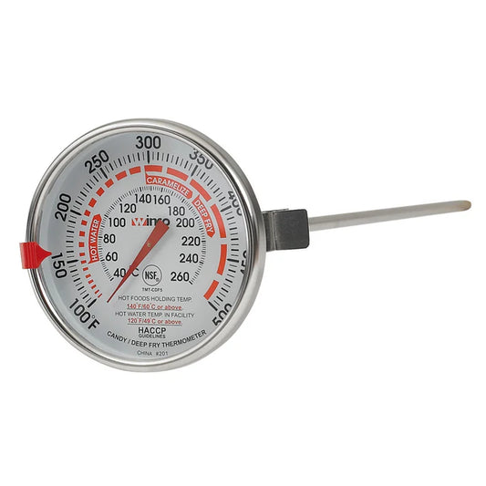 WINCO Candy/Deep Fryer Thermometer - 3”, 12”