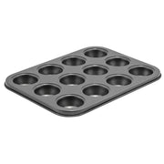 Winco 12 Cup Mini Muffin Pan, Non-Stick Carbon Steel