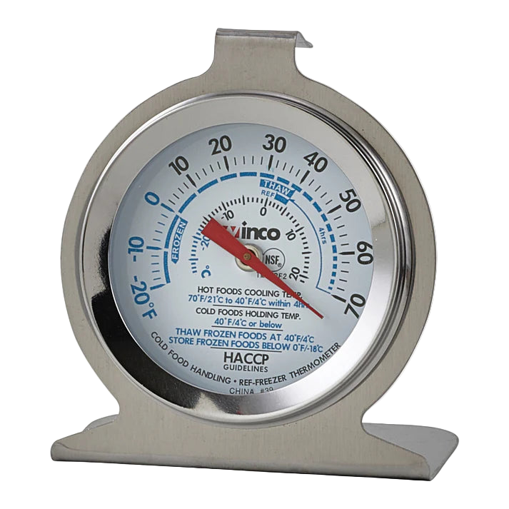 WINCO Refrigerator/Freezer Thermometer - 2”