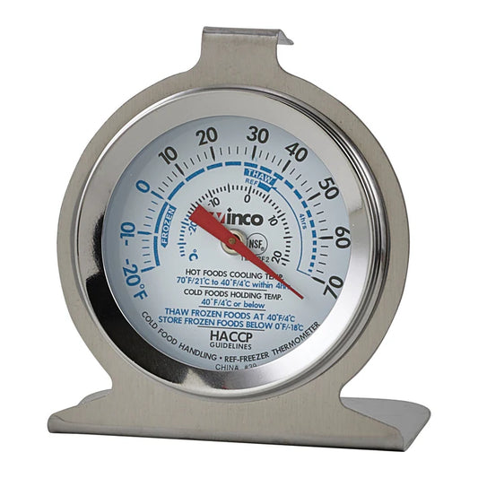 WINCO Refrigerator/Freezer Thermometer - 2”