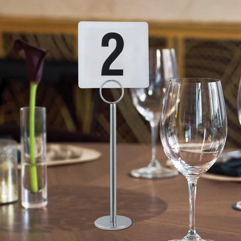 Winco Table Number Holder, Chrome